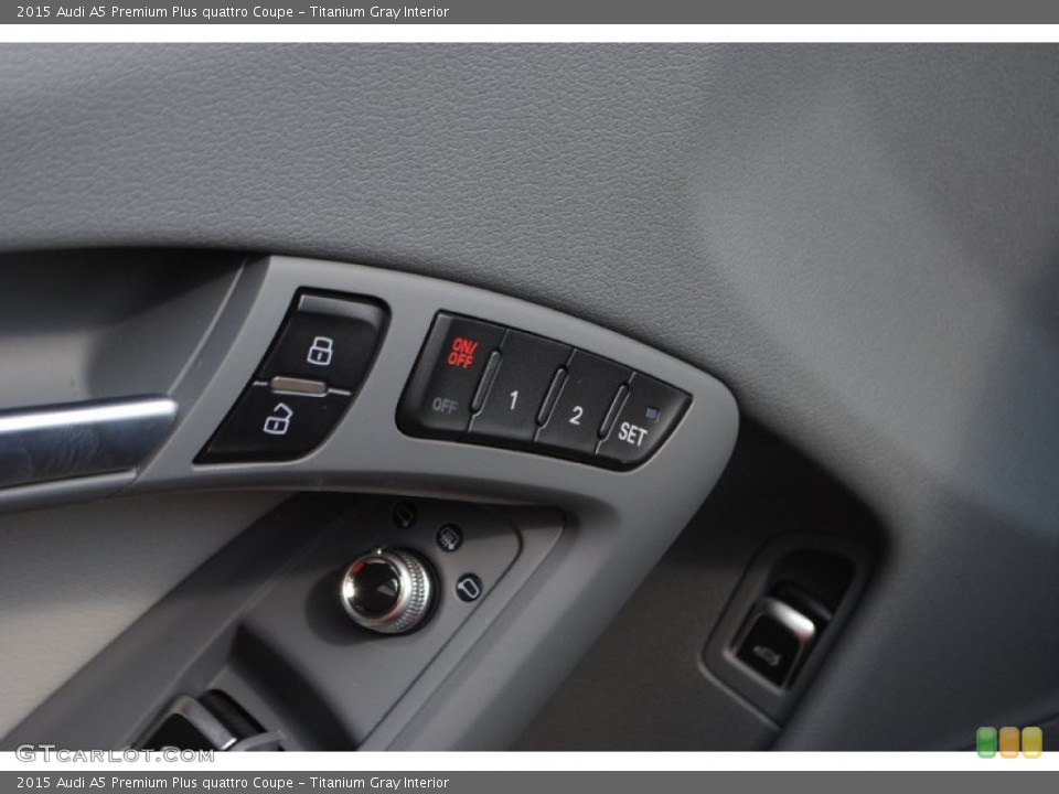Titanium Gray Interior Controls for the 2015 Audi A5 Premium Plus quattro Coupe #95727851