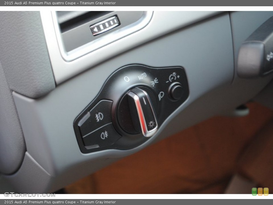 Titanium Gray Interior Controls for the 2015 Audi A5 Premium Plus quattro Coupe #95727908