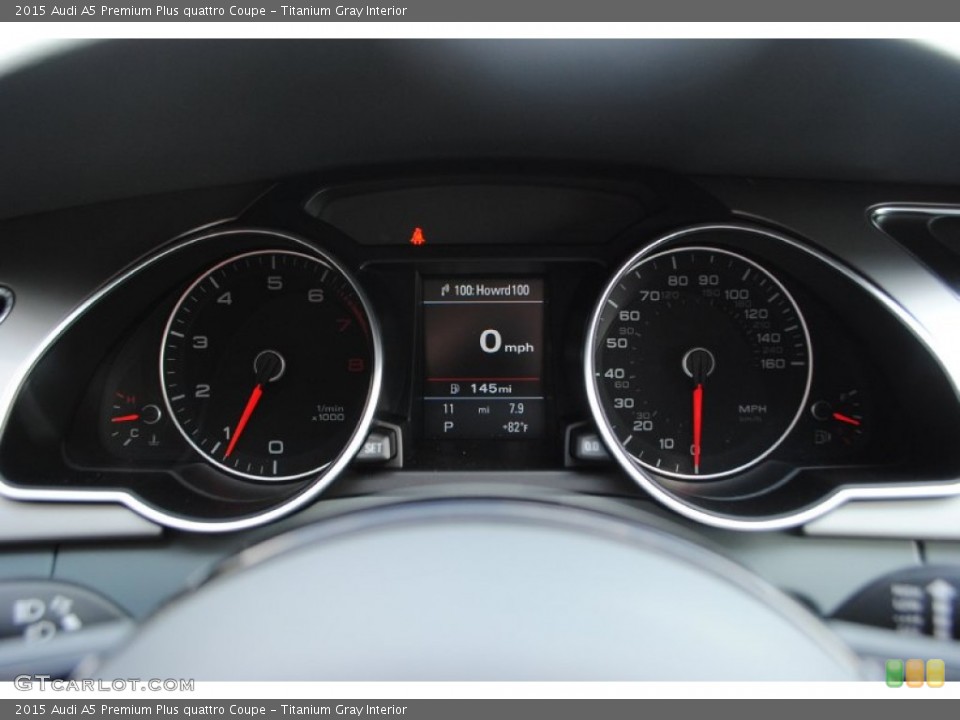 Titanium Gray Interior Gauges for the 2015 Audi A5 Premium Plus quattro Coupe #95727941