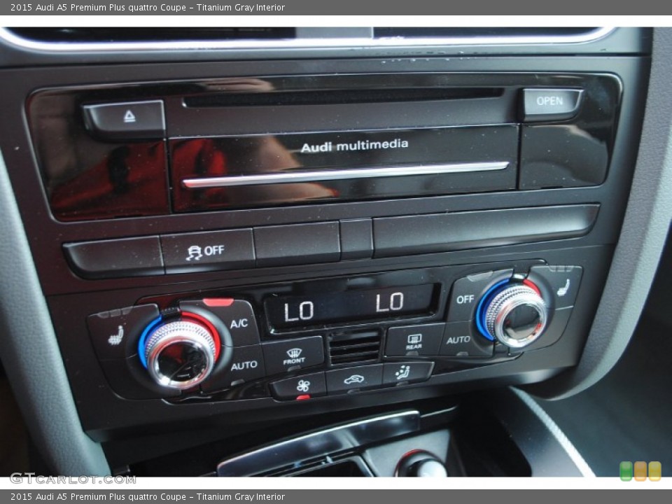 Titanium Gray Interior Controls for the 2015 Audi A5 Premium Plus quattro Coupe #95727986