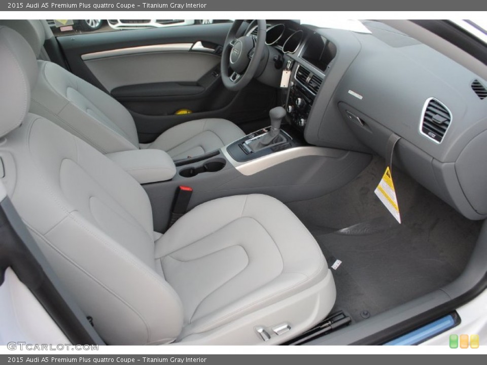Titanium Gray Interior Front Seat for the 2015 Audi A5 Premium Plus quattro Coupe #95730239