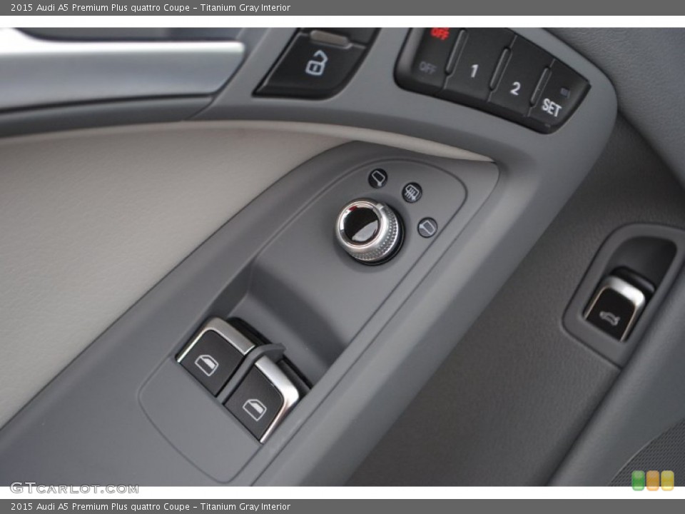 Titanium Gray Interior Controls for the 2015 Audi A5 Premium Plus quattro Coupe #95730269