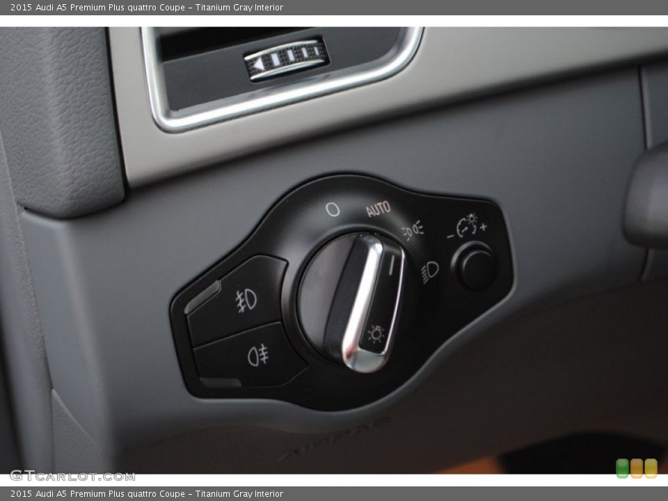 Titanium Gray Interior Controls for the 2015 Audi A5 Premium Plus quattro Coupe #95730302