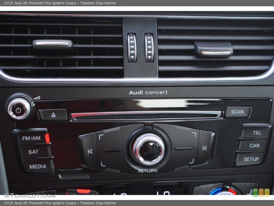 Titanium Gray Interior Controls for the 2015 Audi A5 Premium Plus quattro Coupe #95730347