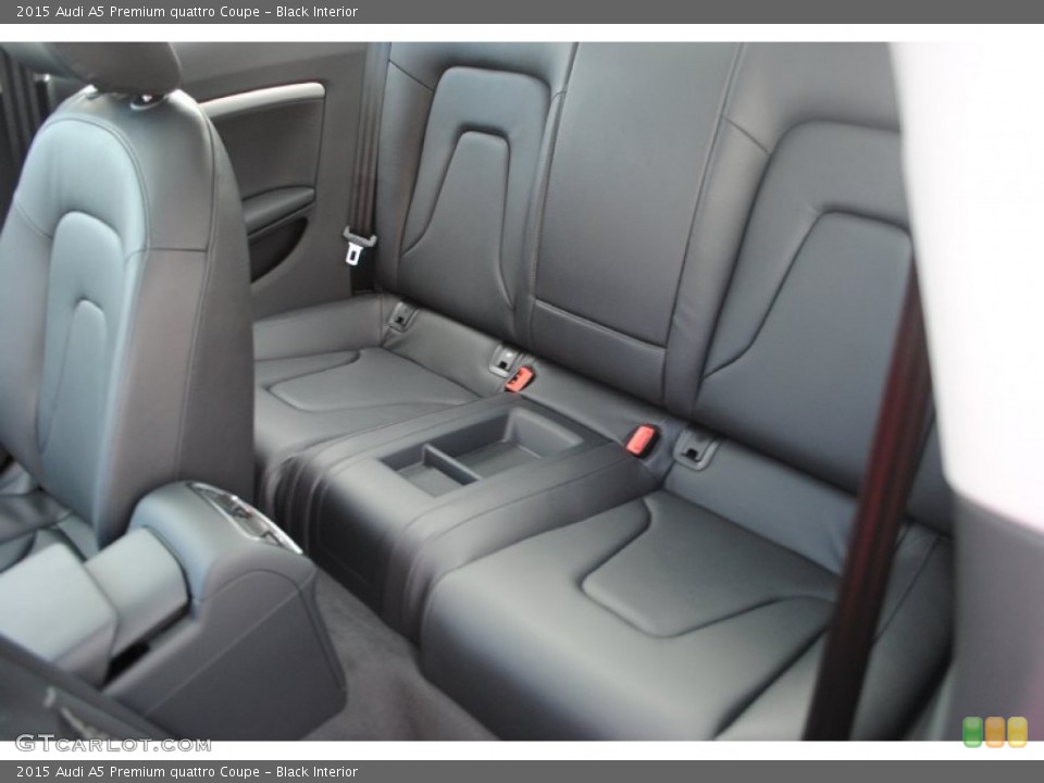 Black Interior Rear Seat for the 2015 Audi A5 Premium quattro Coupe #95730836
