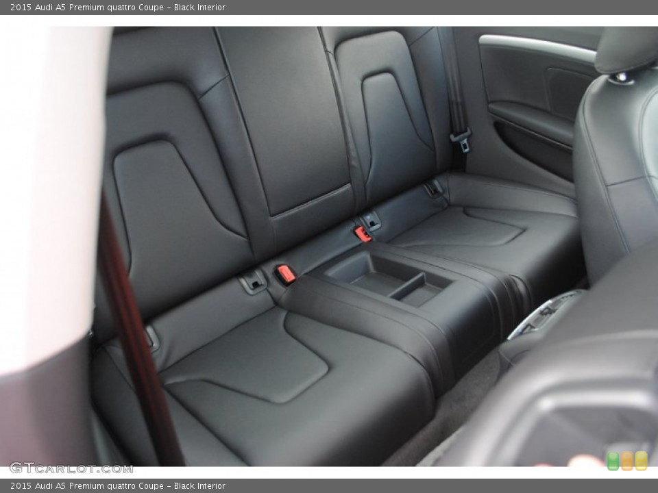 Black Interior Rear Seat for the 2015 Audi A5 Premium quattro Coupe #95730878
