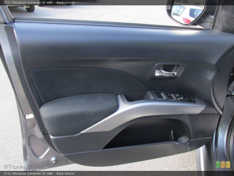 Black Interior Door Panel for the 2012 Mitsubishi Outlander SE AWD #95731388