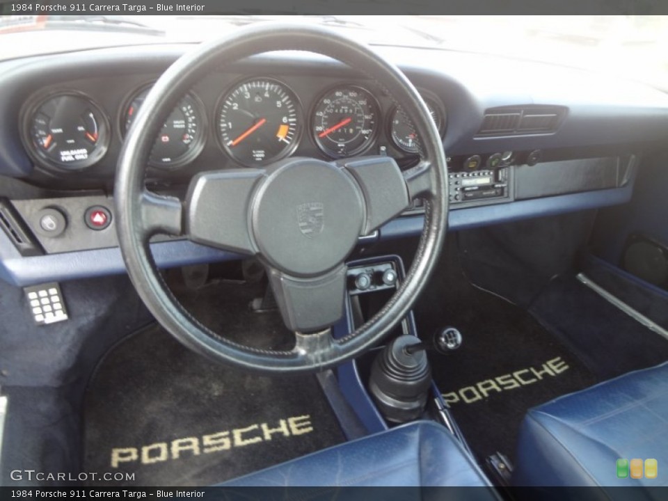 Blue Interior Dashboard for the 1984 Porsche 911 Carrera Targa #95731391