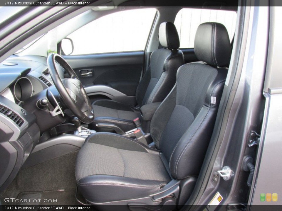 Black Interior Photo for the 2012 Mitsubishi Outlander SE AWD #95731400
