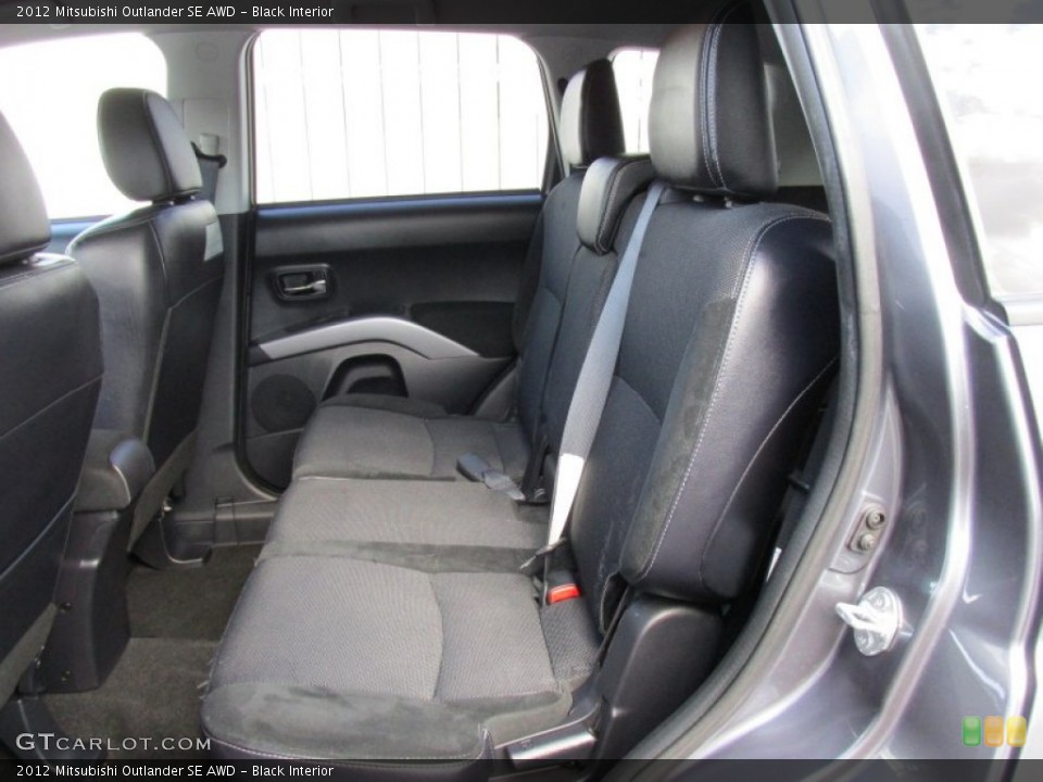 Black Interior Rear Seat for the 2012 Mitsubishi Outlander SE AWD #95731418