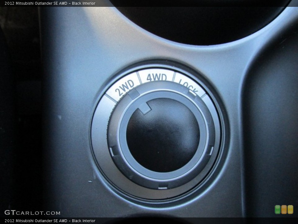 Black Interior Controls for the 2012 Mitsubishi Outlander SE AWD #95731451