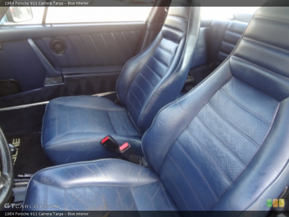 Blue Interior Front Seat for the 1984 Porsche 911 Carrera Targa #95731470
