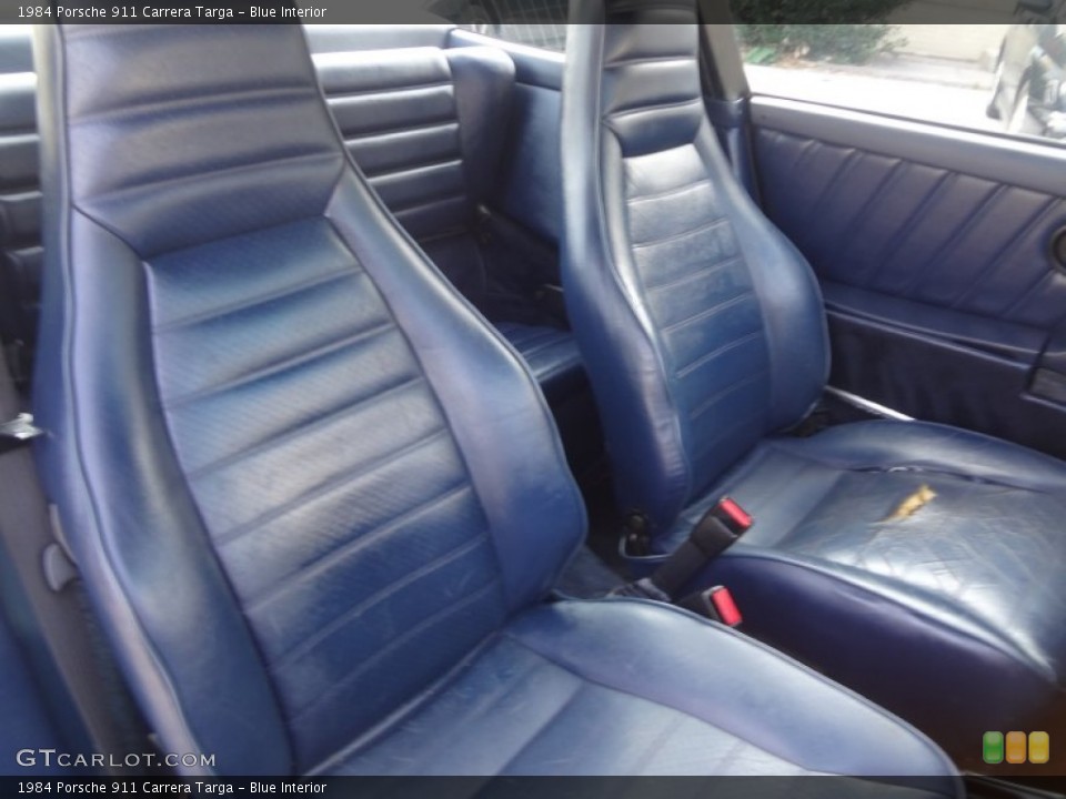 Blue Interior Front Seat for the 1984 Porsche 911 Carrera Targa #95731493