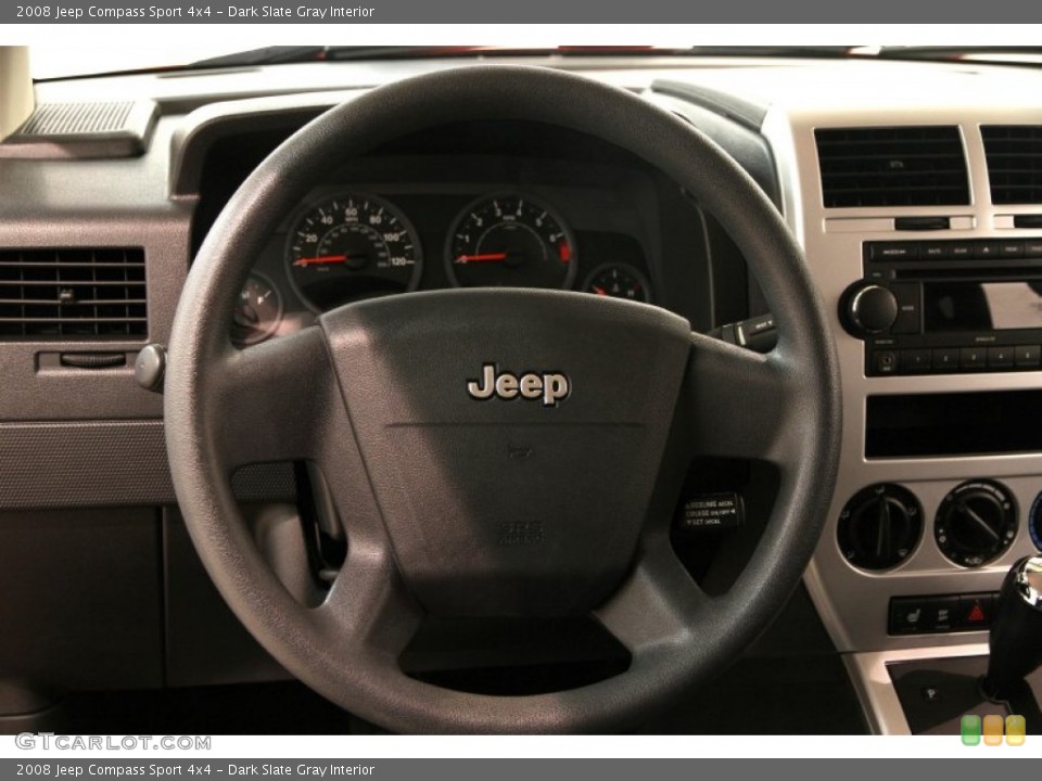 Dark Slate Gray Interior Steering Wheel for the 2008 Jeep Compass Sport 4x4 #95736600