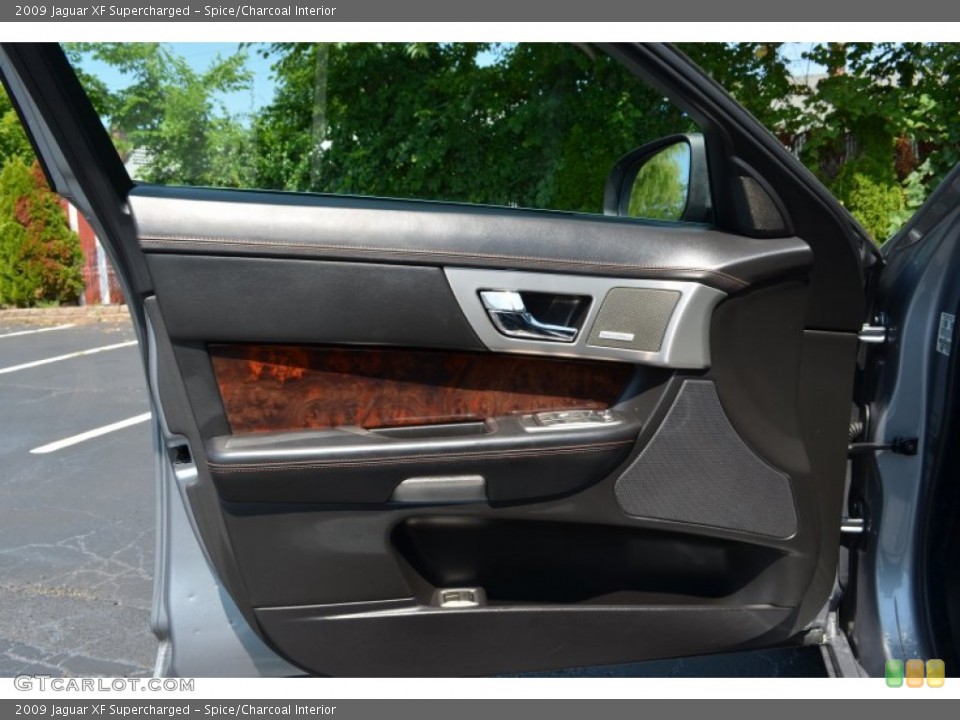 Spice/Charcoal Interior Door Panel for the 2009 Jaguar XF Supercharged #95757510