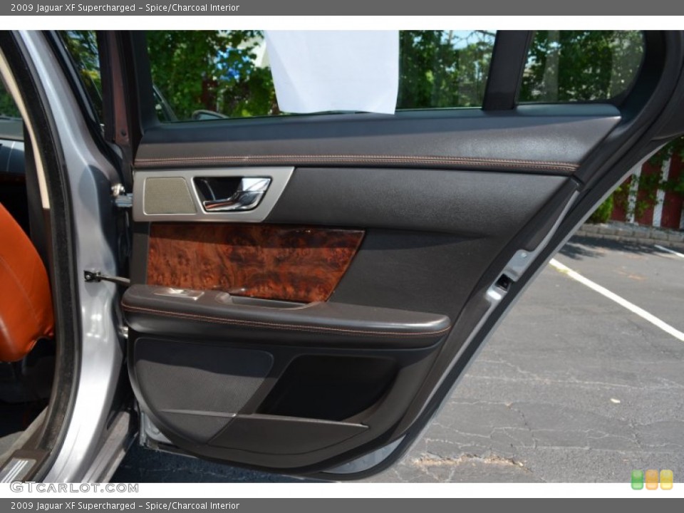 Spice/Charcoal Interior Door Panel for the 2009 Jaguar XF Supercharged #95757558
