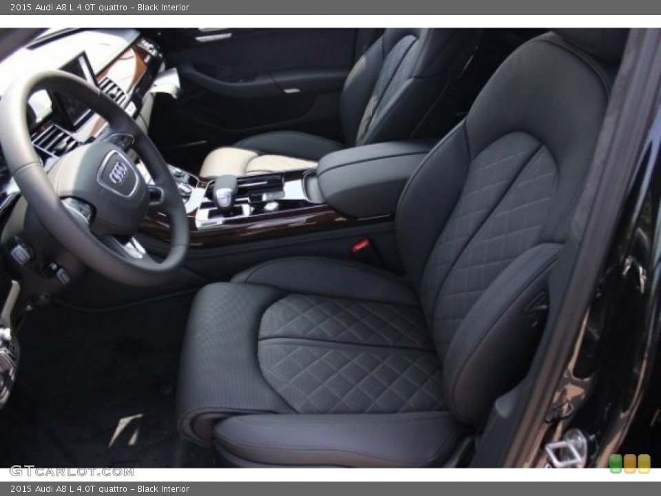 Black Interior Front Seat for the 2015 Audi A8 L 4.0T quattro #95761251