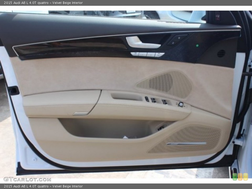 Velvet Beige Interior Door Panel for the 2015 Audi A8 L 4.0T quattro #95761917