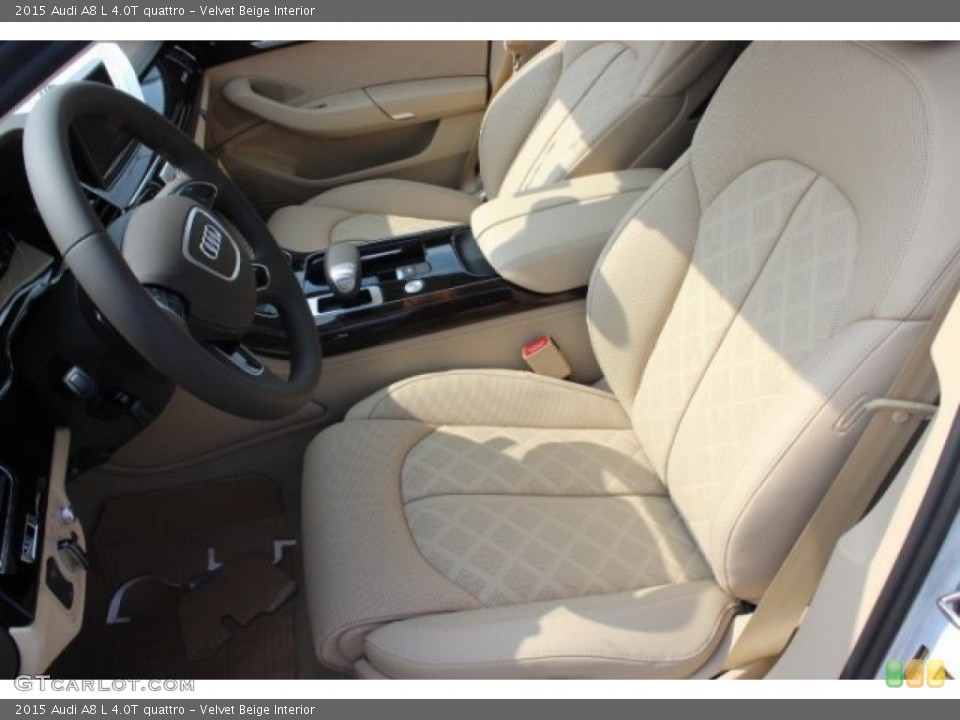 Velvet Beige Interior Front Seat for the 2015 Audi A8 L 4.0T quattro #95761986