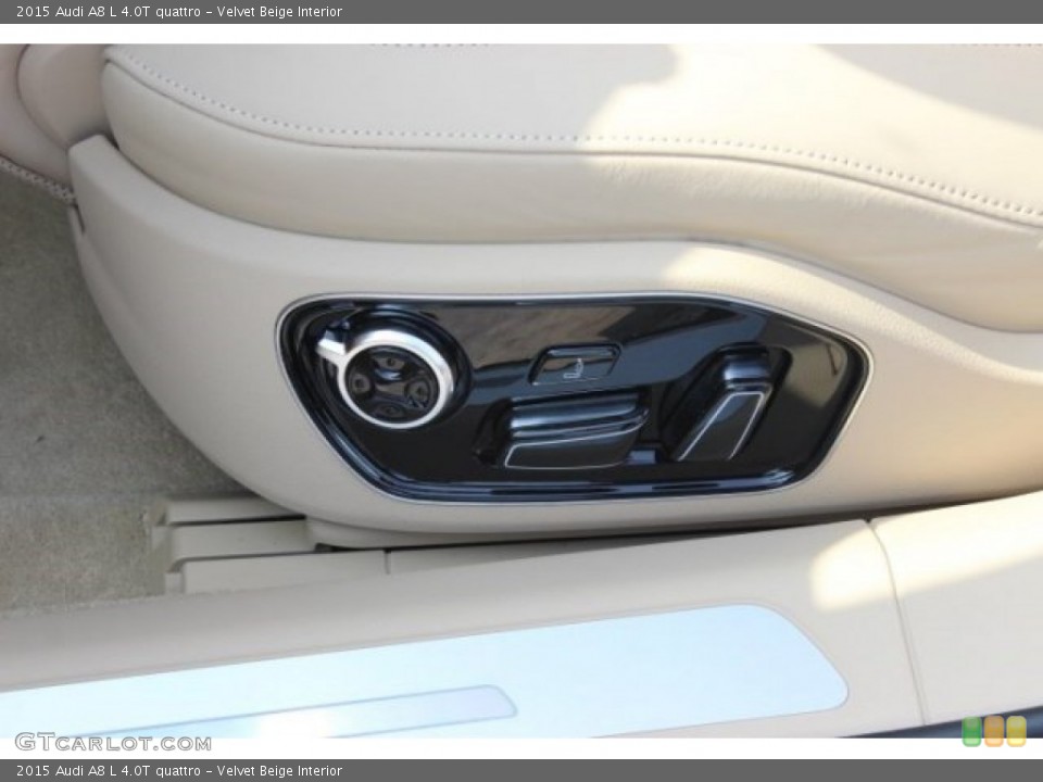 Velvet Beige Interior Controls for the 2015 Audi A8 L 4.0T quattro #95762001