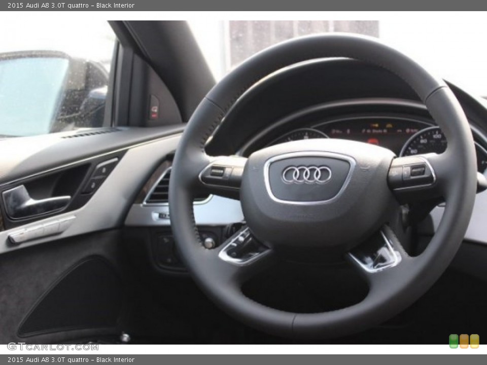 Black Interior Steering Wheel for the 2015 Audi A8 3.0T quattro #95762988