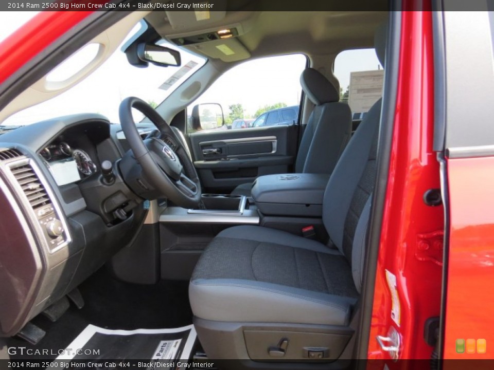 Black/Diesel Gray Interior Photo for the 2014 Ram 2500 Big Horn Crew Cab 4x4 #95764968