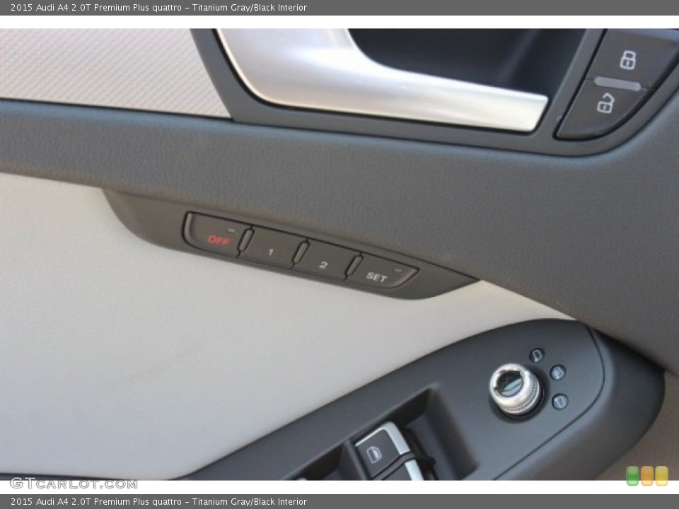 Titanium Gray/Black Interior Controls for the 2015 Audi A4 2.0T Premium Plus quattro #95765787