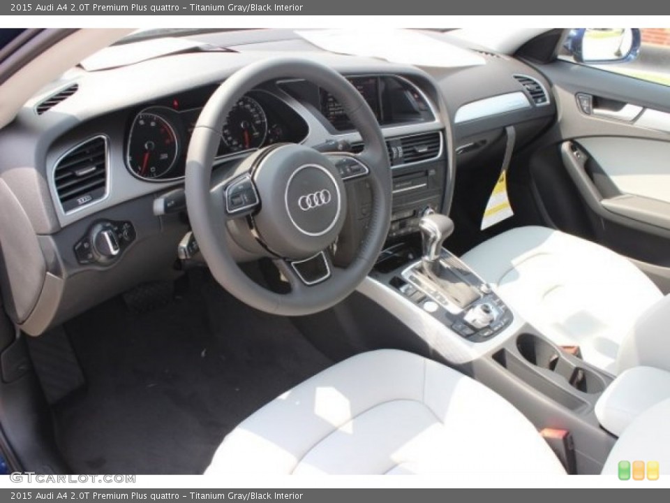 Titanium Gray/Black 2015 Audi A4 Interiors