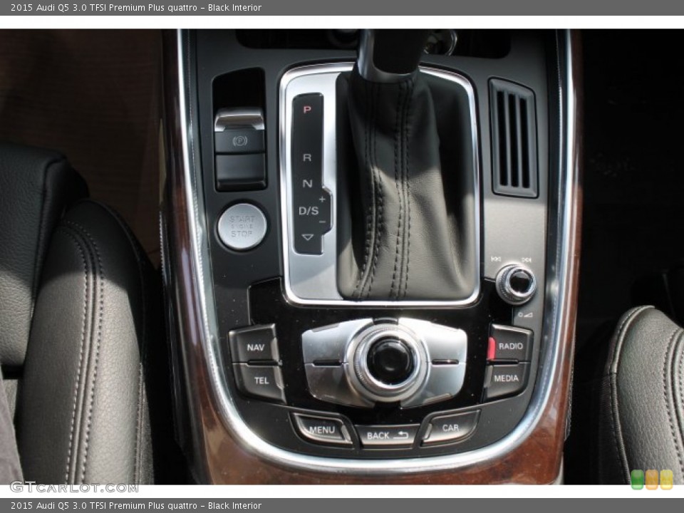 Black Interior Controls for the 2015 Audi Q5 3.0 TFSI Premium Plus quattro #95766006