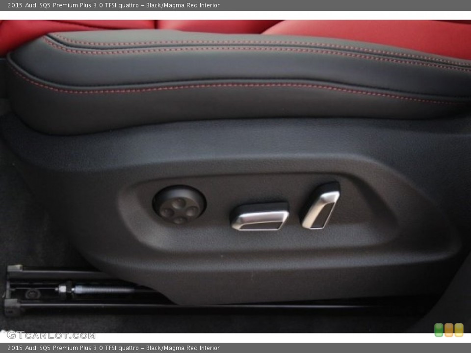 Black/Magma Red Interior Controls for the 2015 Audi SQ5 Premium Plus 3.0 TFSI quattro #95767717