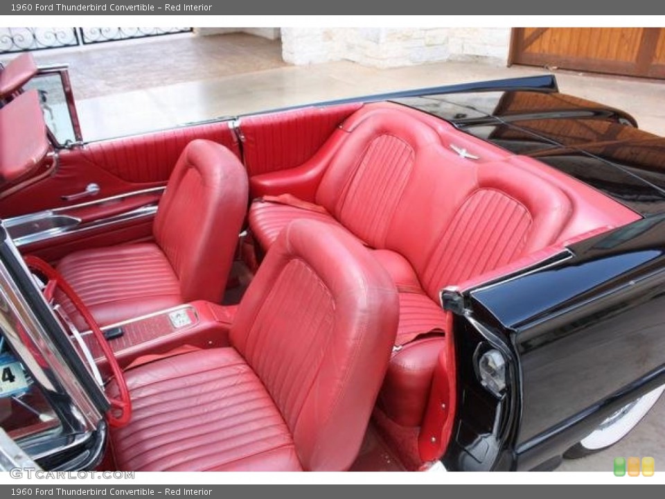 Red Interior Photo for the 1960 Ford Thunderbird Convertible #95781603
