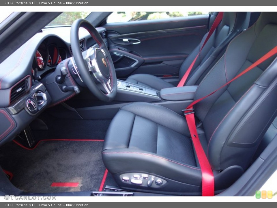 Black Interior Photo for the 2014 Porsche 911 Turbo S Coupe #95787492