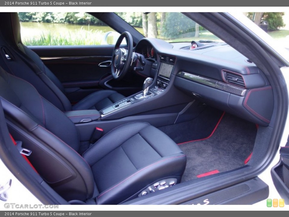 Black Interior Photo for the 2014 Porsche 911 Turbo S Coupe #95787534