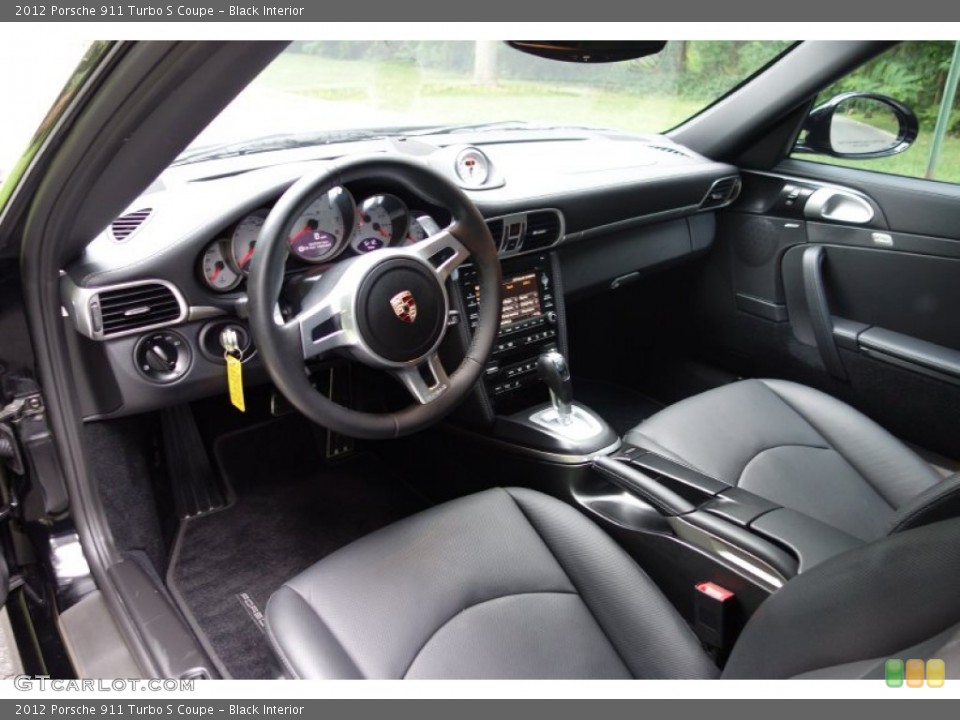 Black Interior Photo for the 2012 Porsche 911 Turbo S Coupe #95788659