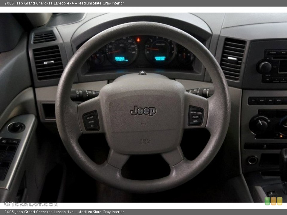 Medium Slate Gray Interior Steering Wheel for the 2005 Jeep Grand Cherokee Laredo 4x4 #95788842