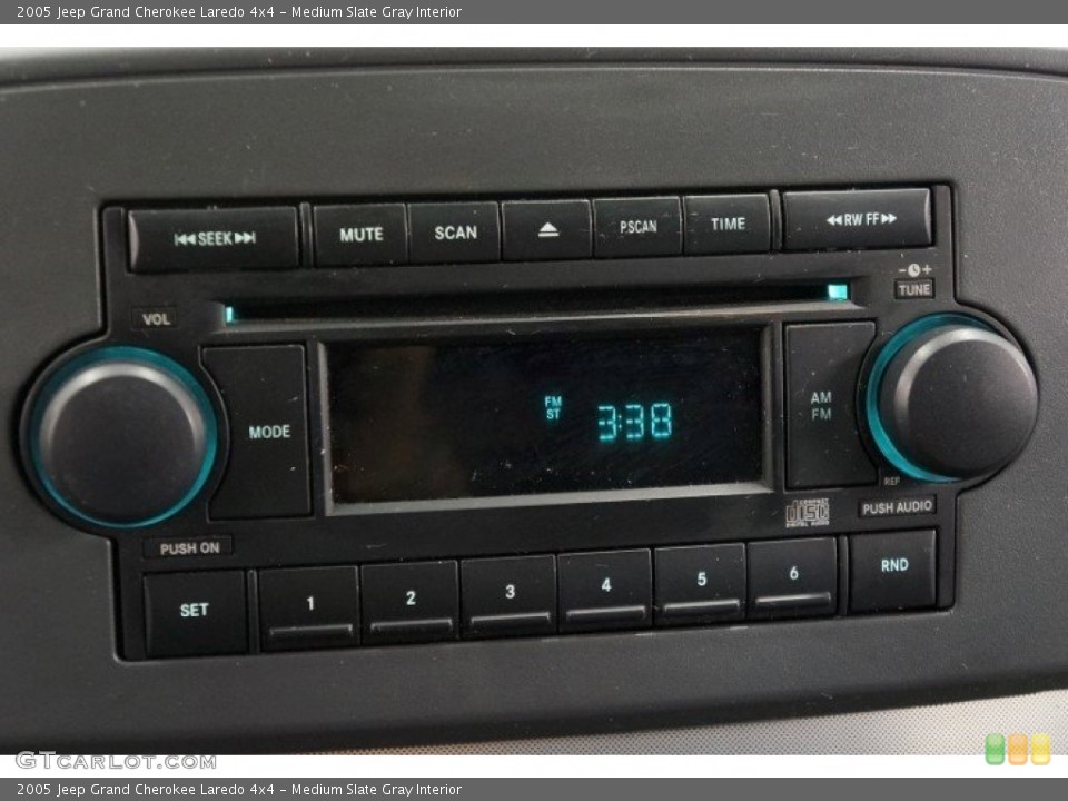 Medium Slate Gray Interior Audio System for the 2005 Jeep Grand Cherokee Laredo 4x4 #95788959
