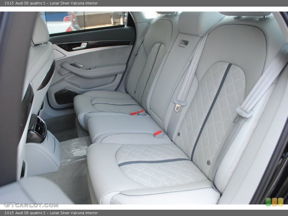 Lunar Silver Valcona Interior Rear Seat for the 2015 Audi S8 quattro S #95789880