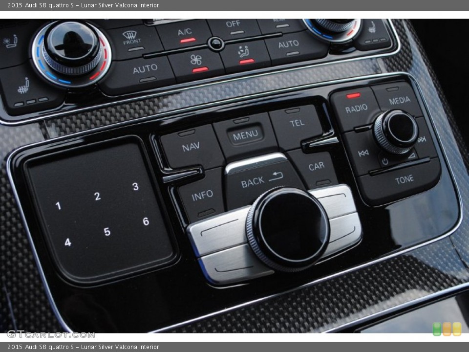 Lunar Silver Valcona Interior Controls for the 2015 Audi S8 quattro S #95790357
