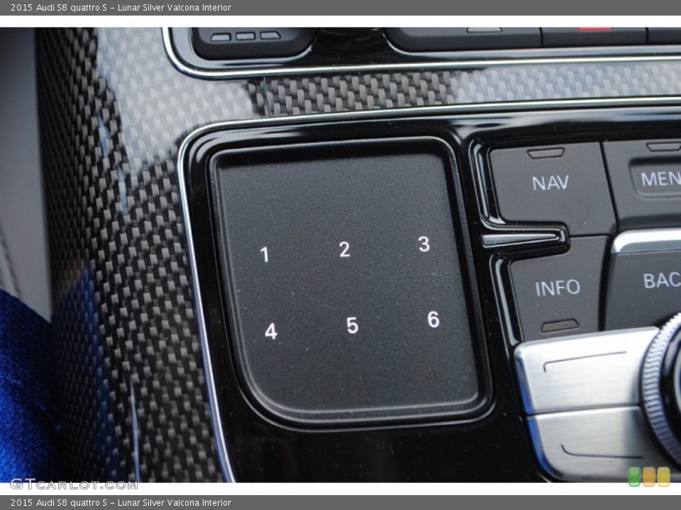 Lunar Silver Valcona Interior Controls for the 2015 Audi S8 quattro S #95790372
