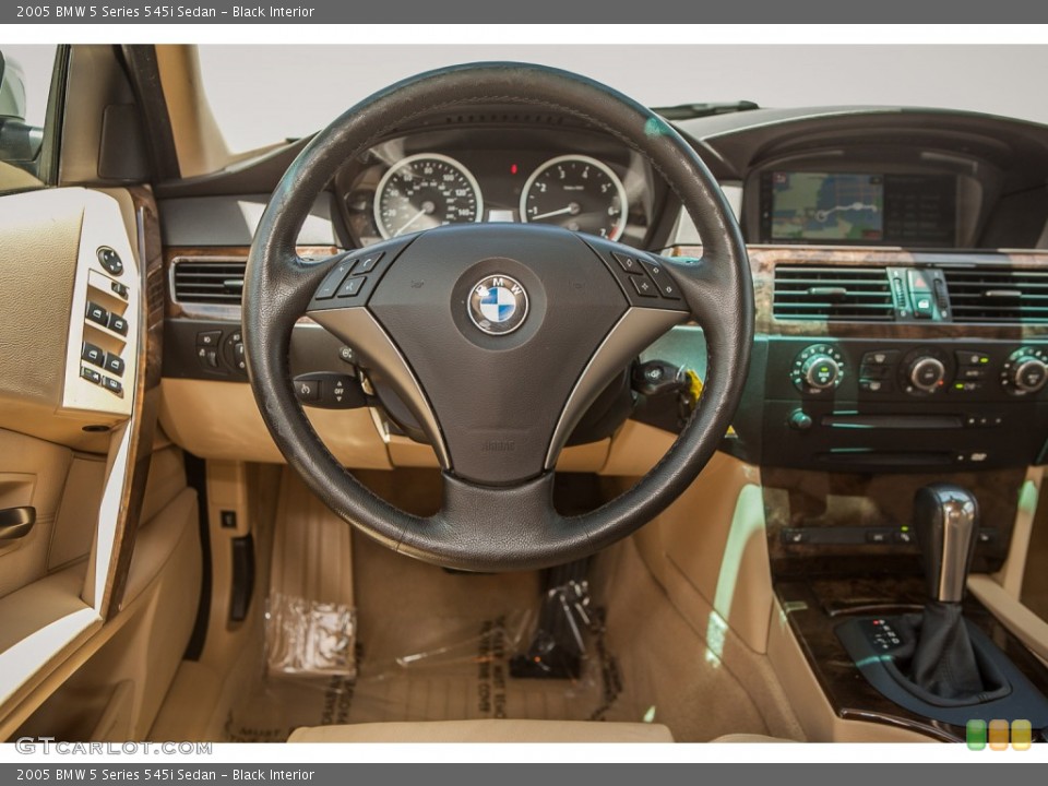 Black Interior Dashboard for the 2005 BMW 5 Series 545i Sedan #95791029