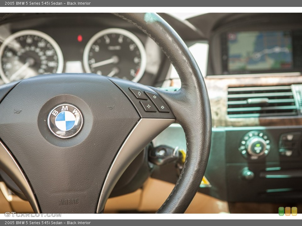 Black Interior Controls for the 2005 BMW 5 Series 545i Sedan #95791566