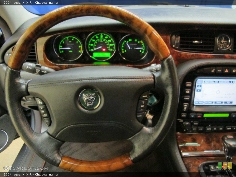 Charcoal Interior Steering Wheel for the 2004 Jaguar XJ XJR #95798988