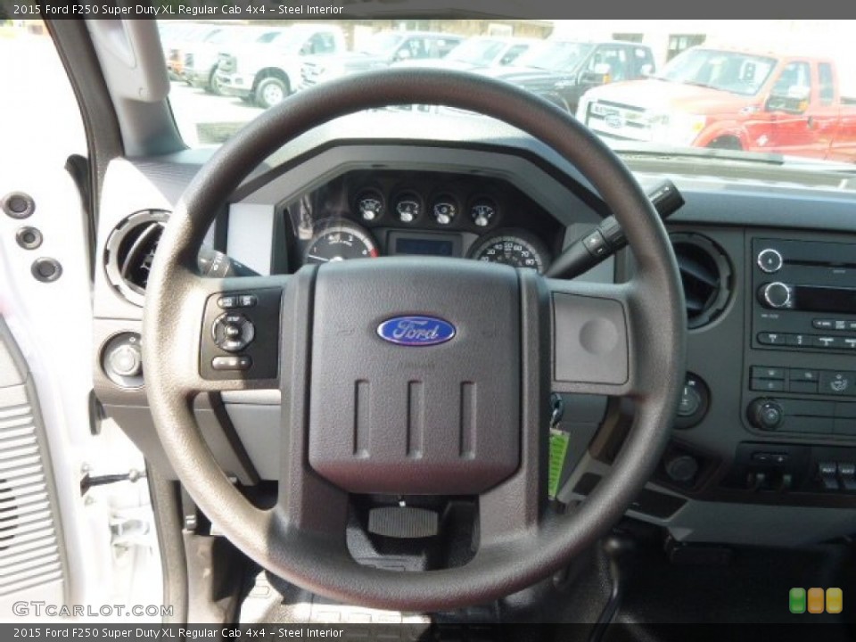 Steel Interior Steering Wheel for the 2015 Ford F250 Super Duty XL Regular Cab 4x4 #95802268