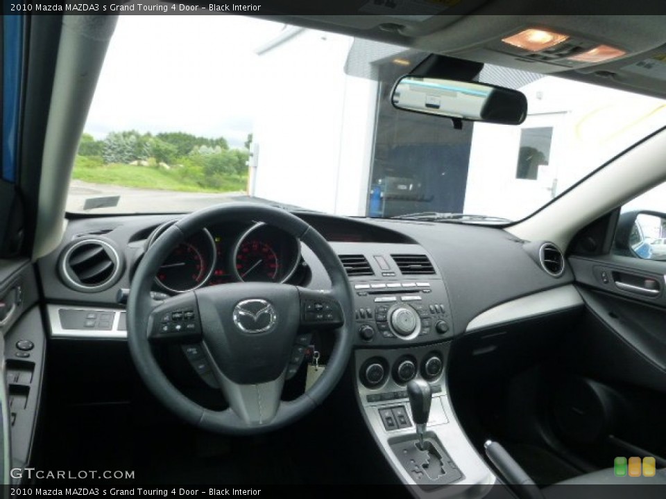 Black Interior Dashboard for the 2010 Mazda MAZDA3 s Grand Touring 4 Door #95813013