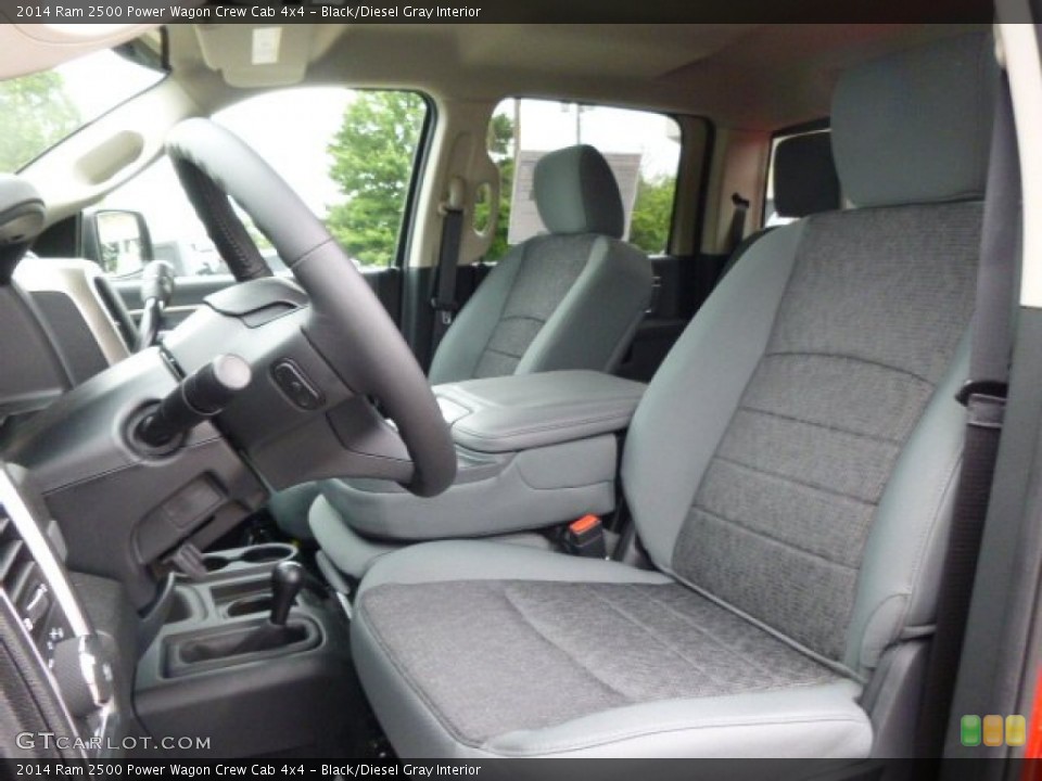 Black/Diesel Gray Interior Front Seat for the 2014 Ram 2500 Power Wagon Crew Cab 4x4 #95813499