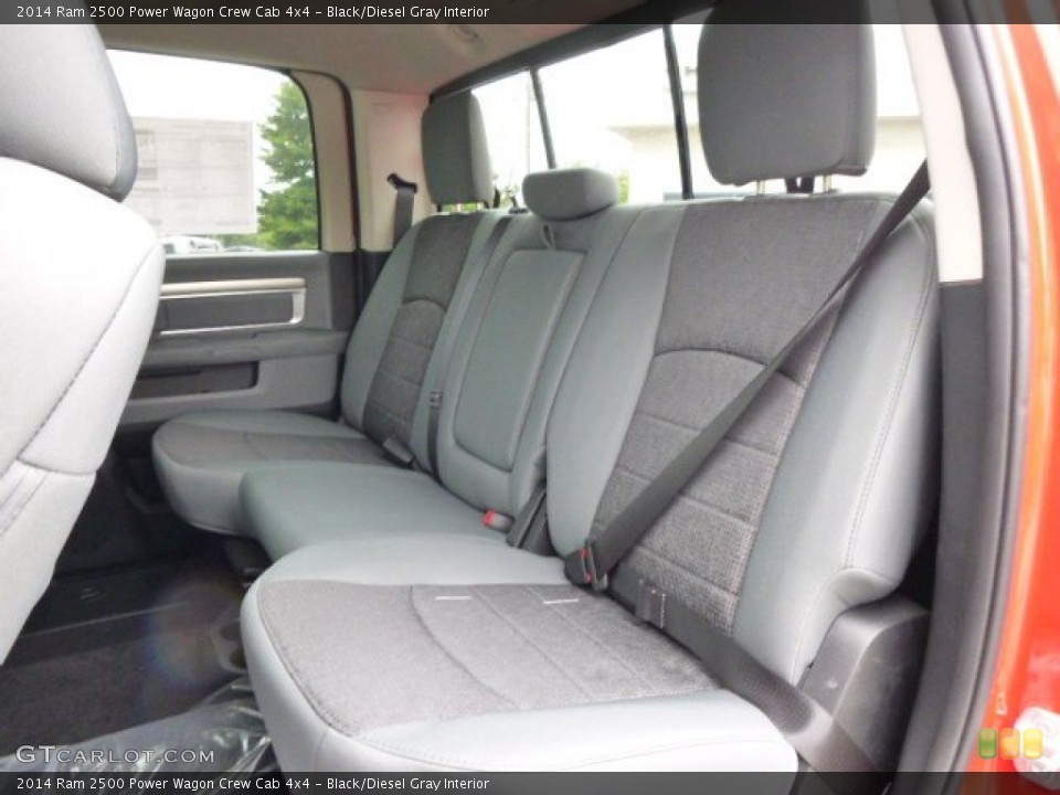 Black/Diesel Gray Interior Rear Seat for the 2014 Ram 2500 Power Wagon Crew Cab 4x4 #95813520