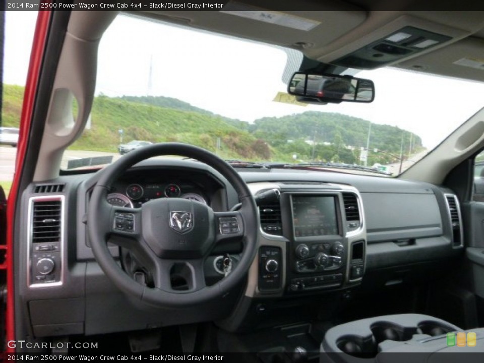 Black/Diesel Gray Interior Dashboard for the 2014 Ram 2500 Power Wagon Crew Cab 4x4 #95813544
