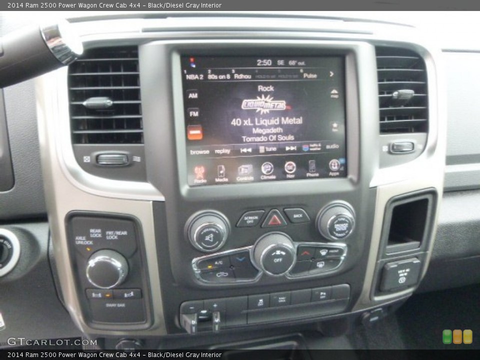 Black/Diesel Gray Interior Controls for the 2014 Ram 2500 Power Wagon Crew Cab 4x4 #95813640
