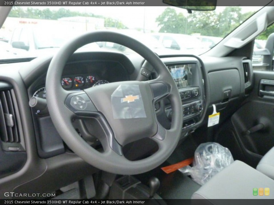 Jet Black/Dark Ash Interior Dashboard for the 2015 Chevrolet Silverado 3500HD WT Regular Cab 4x4 #95814480