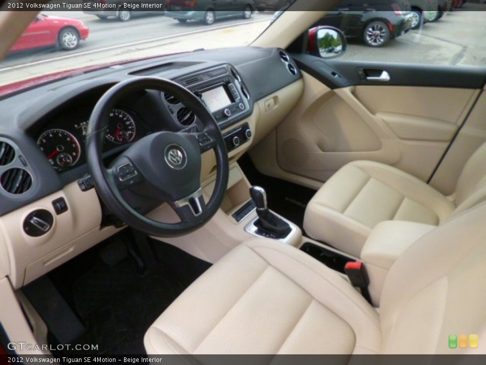 Beige Interior Photo for the 2012 Volkswagen Tiguan SE 4Motion #95819835